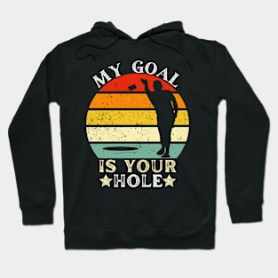 Corn Star Your Hole Is My Goal Vintage Cornhole Hoodie